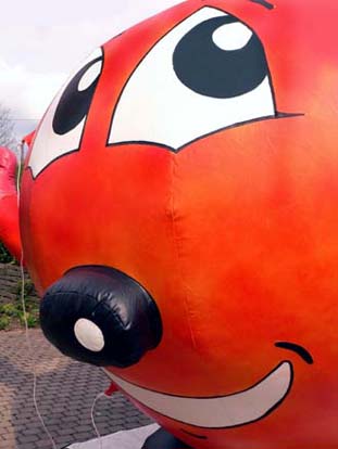 XXL-Werbeballon: Apfel
