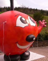 XXL-Werbeballon: Apfel