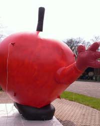 XXL-Werbeballon: Apfel