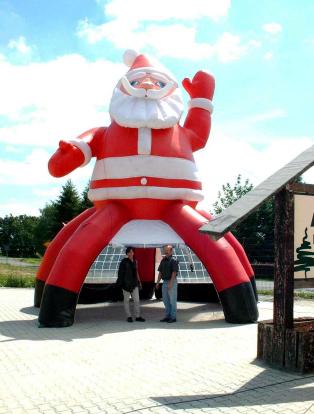 Santa Claus With Tent Xxl Werbeballone De